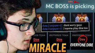 EVERYONE wants to be in MIRACLE's Team — LINA MID Magic Build