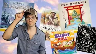 5 Great Games - Ep 1 (Zen Garden, Winter Kingdom, Sushi Roll, Skora, Undaunted)