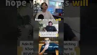 xQc reacts to N3on have 6 Days to Live 💀 #xqc #adinross #n3on