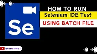 How to run Selenium IDE test using Batch File?