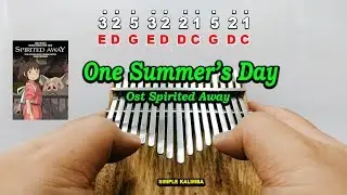 One Summer's Day Ost Spirited Away - Kalimba Easy Practice