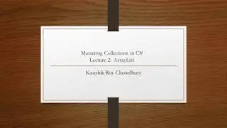 How to use ASP.Net Core Console app to use ArrayList methods with code -Lecture 2- Lecture 2