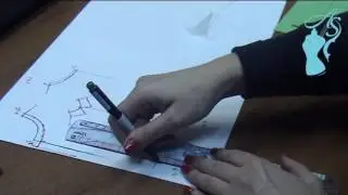 Отложной воротник на стойке. Ролик