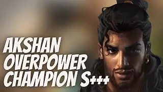 LOL WILD RIFT : AKSHAN TIER S++ MID CHAMPION ( OP ) - Season 7