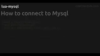 How to connect to Mysql 