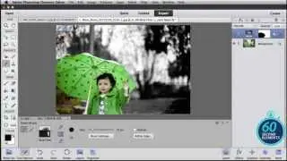 60 Second Elements: Splashes of Color in Black and White Photos