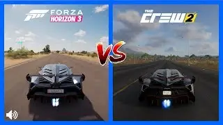 The Crew 2 Vs Forza Horizon 3 Lamborghini Veneno Sound Comparison