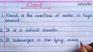 10 Lines Essay on Flood in English || Flood Essay in English || 10 Points Essay on Flood || Flood ||