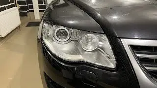 VW Tuareg GP - ремонт фар, замена линз на диодные biled