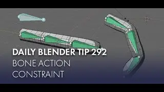 Daily Blender Tip 292 - Control bones and action constraints (Blender 2.8)