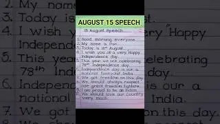 August 15 speech in english | national freedom #speech #august15 #shorts