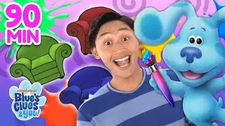 Guess The Missing Color Game! ⚪️ with Blue & Josh! | 90 Minutes | Blue's Clues & You!