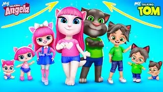 ¡Mi Talking Tom y Angela Creciendo! 30 Manualidades Para LOL