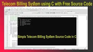 Telecom Billing System Project in c With Source Code | C Language Projects with Source Code
