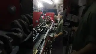 Old man Restoring engine crank at local shop ##restore #restoration #shorts #short #reels #respect