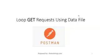 Loop GET Requests in POSTMAN - Using Data File - Runner