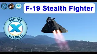 F-19 Stealth Fighter - Aggressive Take-Off | X-Plane 12 model by VSKYLABS