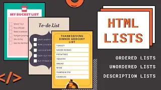 [HTML-Tutorial-10] Lists | Web Development for Beginners