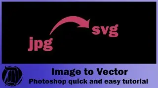 Converting an image to a vector in photoshop, super quick and easy tutorial!