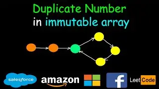 Duplicate number in an immutable array | Floyd cycle detection algo | Leetcode #287