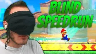 Mario Maker 2 Speedrun aber MIT VERBUNDENEN AUGEN!