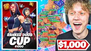 I Hosted a $1000 RANKED DUOS Tournament In Fortnite!