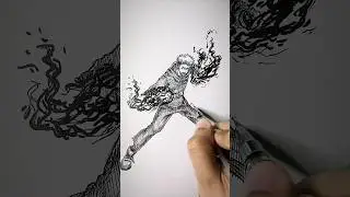 Speed drawing Stick-Man Yuji Itadori 😳 