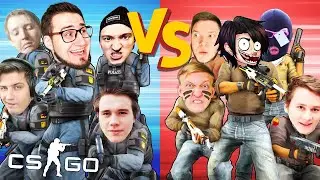 ВСЯ БАНДА ЮТУБ В ММ CS:GO! БИТВА БЮ 5 НА 5 (С ДРУГОЙ СТОРОНЫ)! Counter-Strike: Global Offensive