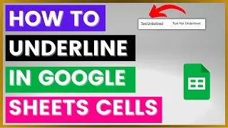 How To Underline In A Google Sheets Spreadsheet? [in 2024]