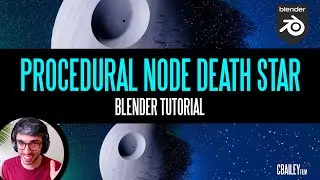 Procedural Node Death Star Blender Tutorial