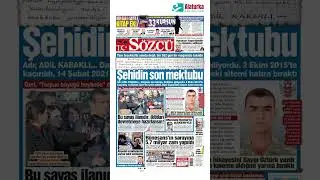 Sözcü Gazetesi 1. Sayfa - 18 Ocak 2025