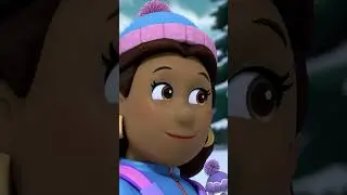 Everest saves Mayor Goodway on a Snow Sled! #PAWPatrol #shorts