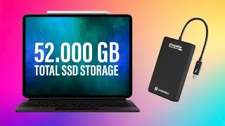 How to see size of external storage on iPad?