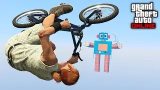 Впервые на BMX скилл тестах в GTA Online