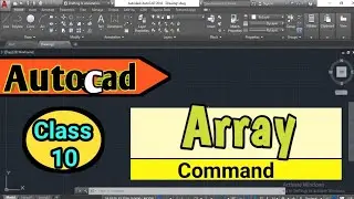 array command command in autocad | array command