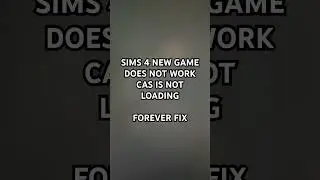 THIS fixes sims 4 new game/cas not loading