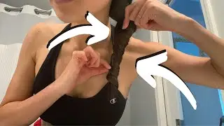 Keep Your Hair Out Of Your Face Using Only Your Bra With This Long Hair Hack (No Accessories)