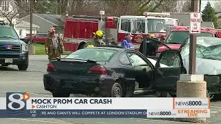 Cashton High School holds a mock car crash