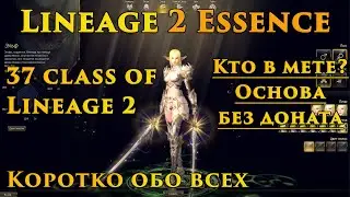 37 классов в Lineage 2 Essence! Кто топ, кем начать основу без доната или с небольшим донатом L2