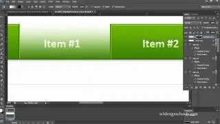 How to make / Create a Professional Navigation Bar in Photoshop Cs6