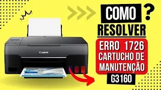 ERRO 1726  CANON G3160 COMO RESOLVER #canon