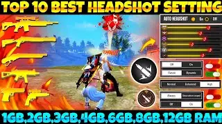 Free Fire Max Auto Headshot Trick 2024 Sensitivity Setting | 2gb, 4gb, 6gb Ram Headshot Sensitivity