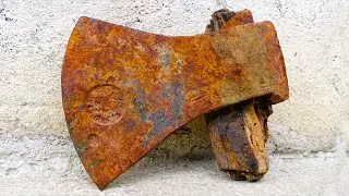 Restoration Old Rusty Axe
