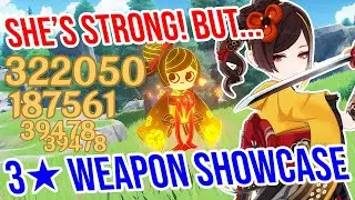 C0 Chiori is STRONG! But… 3★ Weapon Showcase! Genshin Impact