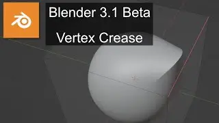 New Blender 3.1 beta vertex crease and edge creasing feature