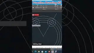 Autocad for beginners | Practice drawing#5 Autocad 2d-3d drawing | Autocad complete tutorial