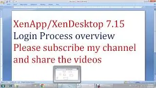 26-XenDesktop 7.15 User Login Process