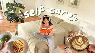 self care vlog ☕️ | unwind w/ me! latte art, journaling, songwriting & fun activities 📚🎨