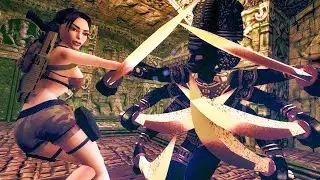 Tomb Raider 3 Remastered MODS 07: Behind the waterfall! Temple Ruins secrets & Shiva