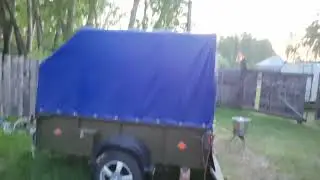 Баня мобильная в прицепе.